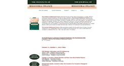 Desktop Screenshot of dremanbehavioralfinance.org