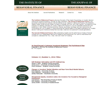 Tablet Screenshot of dremanbehavioralfinance.org